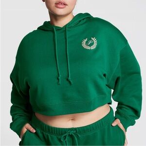 PINK Victoria's Secret Green Hoodie and Sweatpants Set